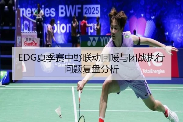 EDG夏季赛中野联动回暖与团战执行问题复盘分析
